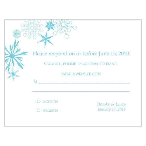 WINTER FINERY RSVP - AyaZay Wedding Shoppe