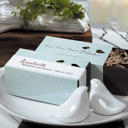 LOVE BIRDS PAPER RIBBON WRAP WITH DIE-CUT BIRD STICKER - AyaZay Wedding Shoppe
