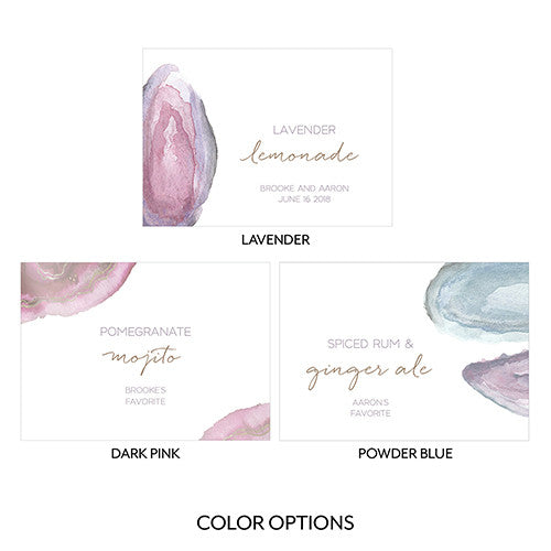 AGATE ALLURE LARGE CARD TABLE SIGNAGE (4/pkg) - AyaZay Wedding Shoppe