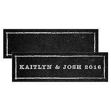 SMALL RECTANGULAR TAG WITH CHALKBOARD PRINT DESIGN - AyaZay Wedding Shoppe