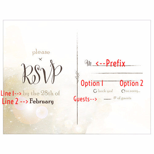 FEATHER WHIMSY RSVP - AyaZay Wedding Shoppe