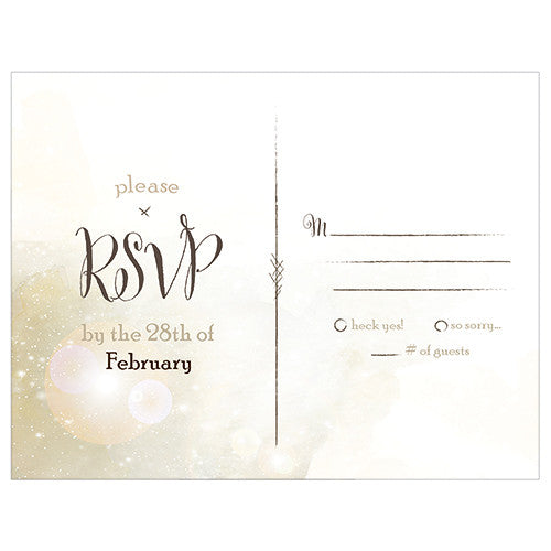 FEATHER WHIMSY RSVP - AyaZay Wedding Shoppe