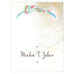 FEATHER WHIMSY PLACE CARD WITH FOLD - AyaZay Wedding Shoppe