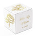 MINI CUSTOM PRINTED SQUARE PAPER FAVOR BOXES - MODERN FLORAL