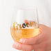 STEMLESS TOASTING WINE GLASS GIFT FOR WEDDING PARTY - GROOM
