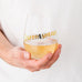 STEMLESS TOASTING WINE GLASS GIFT FOR WEDDING PARTY - GROOMSMAN