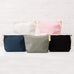 LARGE PERSONALIZED CANVAS MAKEUP & TOILETRY BAG FOR  WOMEN -  BRIDE SCRIPT