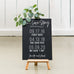 CUSTOM WEDDING CHALKBOARD SIGN - LOVE STORY DATES