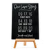 CUSTOM WEDDING CHALKBOARD SIGN - LOVE STORY DATES