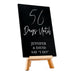 CUSTOM WEDDING CHALKBOARD SIGN - COUNTDOWN