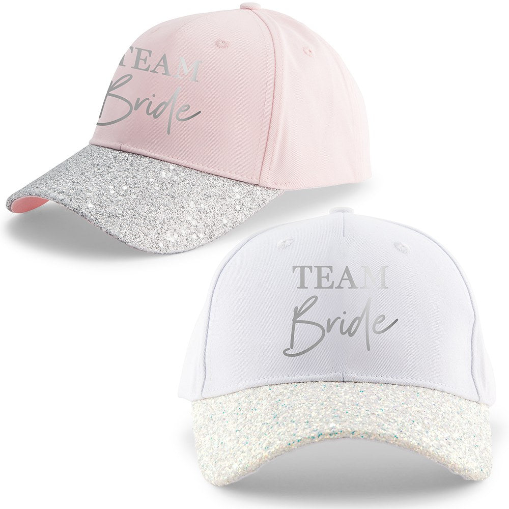WOMEN'S WEDDING PARTY GLITTER HATS - TEAM BRIDE