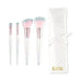 PERSONALIZED MAKEUP BRUSH SET & TRAVEL POUCH  - IRIDESCENT UNICORN
