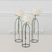 GEOMETRIC TIERED TEST TUBE FLOWER VASES - Set of 3