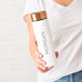 PERSONALIZED STAINLESS STEEL CYLINDER TRAVEL BOTTLE - CONTEMPORARY VERTICAL TEXT