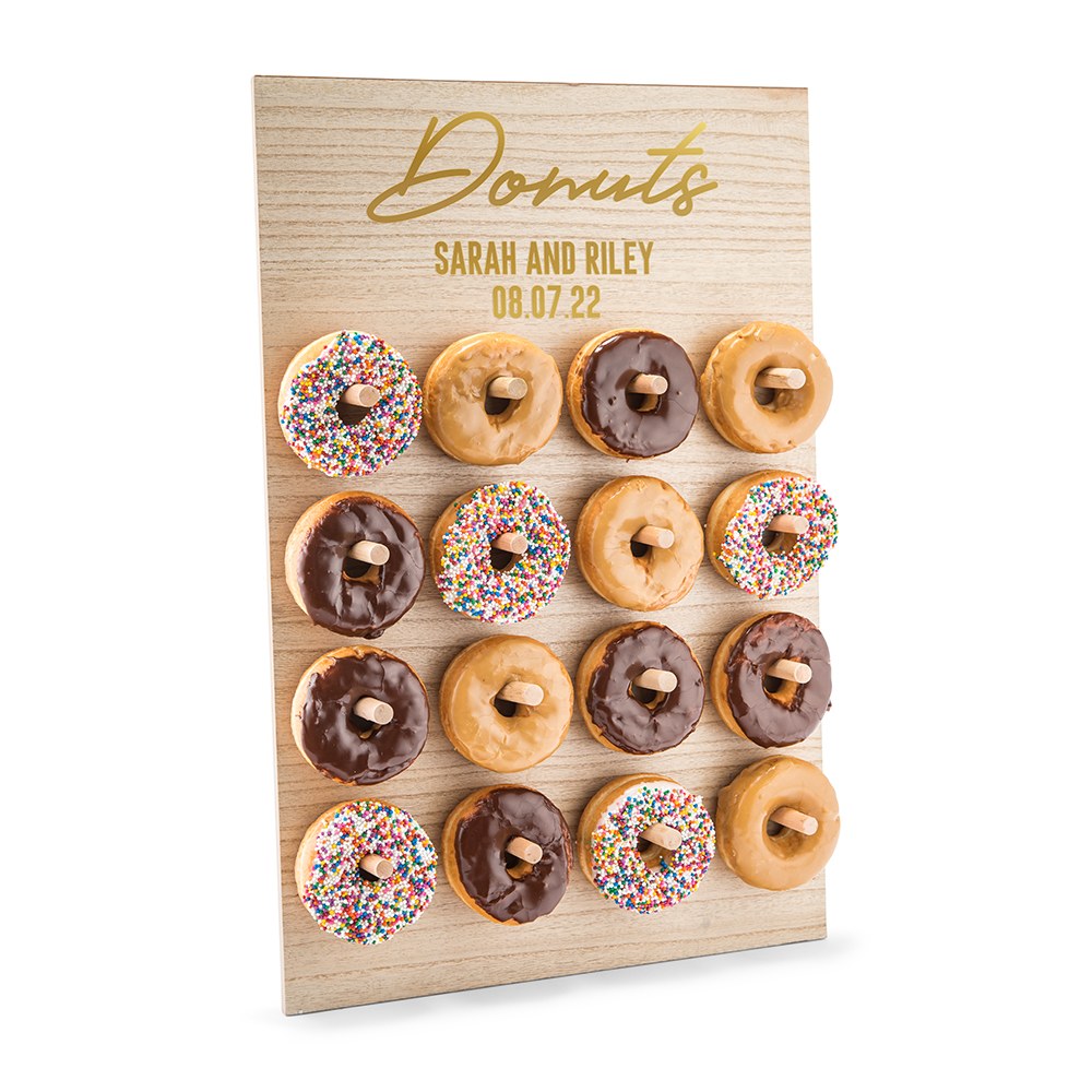 PERSONALIZED WOODEN DONUT WALL DISPLAY - DONUT