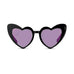 WOMEN'S UNIQUE SHAPED BACHELORETTE PARTY SUNGLASSES - BLACK HEART EYES