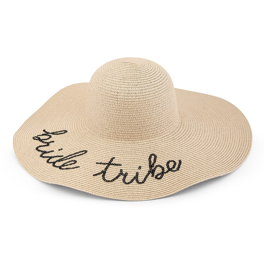 WOMEN'S FLOPPY STRAW SUN HAT - BRIDE TRIBE