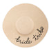 WOMEN'S FLOPPY STRAW SUN HAT - BRIDE TRIBE