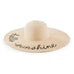 WOMEN'S FLOPPY STRAW SUN HAT - HELLO SUNSHINE