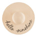 WOMEN'S FLOPPY STRAW SUN HAT - HELLO SUNSHINE