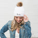 CUSTOM EMBROIDERED BACHELORETTE BEANIE WITH POM POM