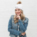 CUSTOM EMBROIDERED BACHELORETTE BEANIE WITH POM POM