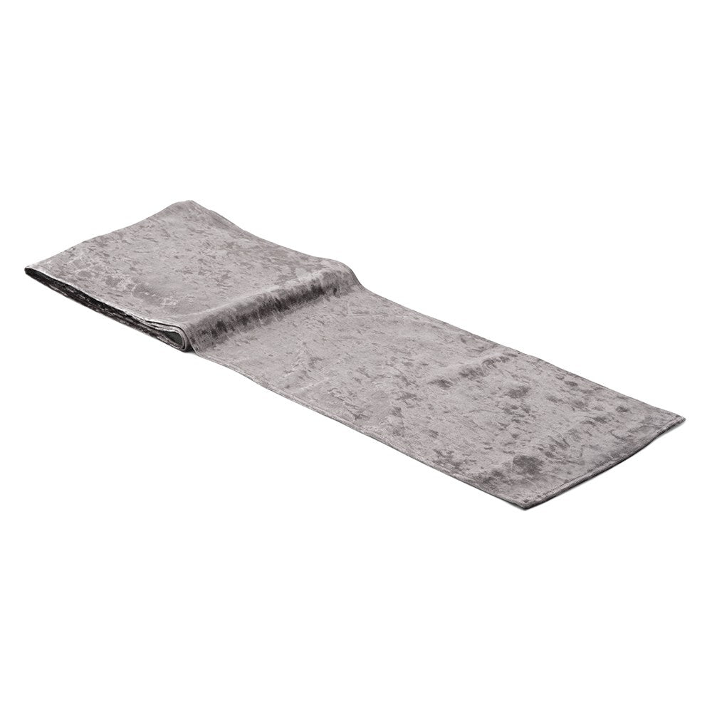 VELVET TABLE RUNNER - SILVER