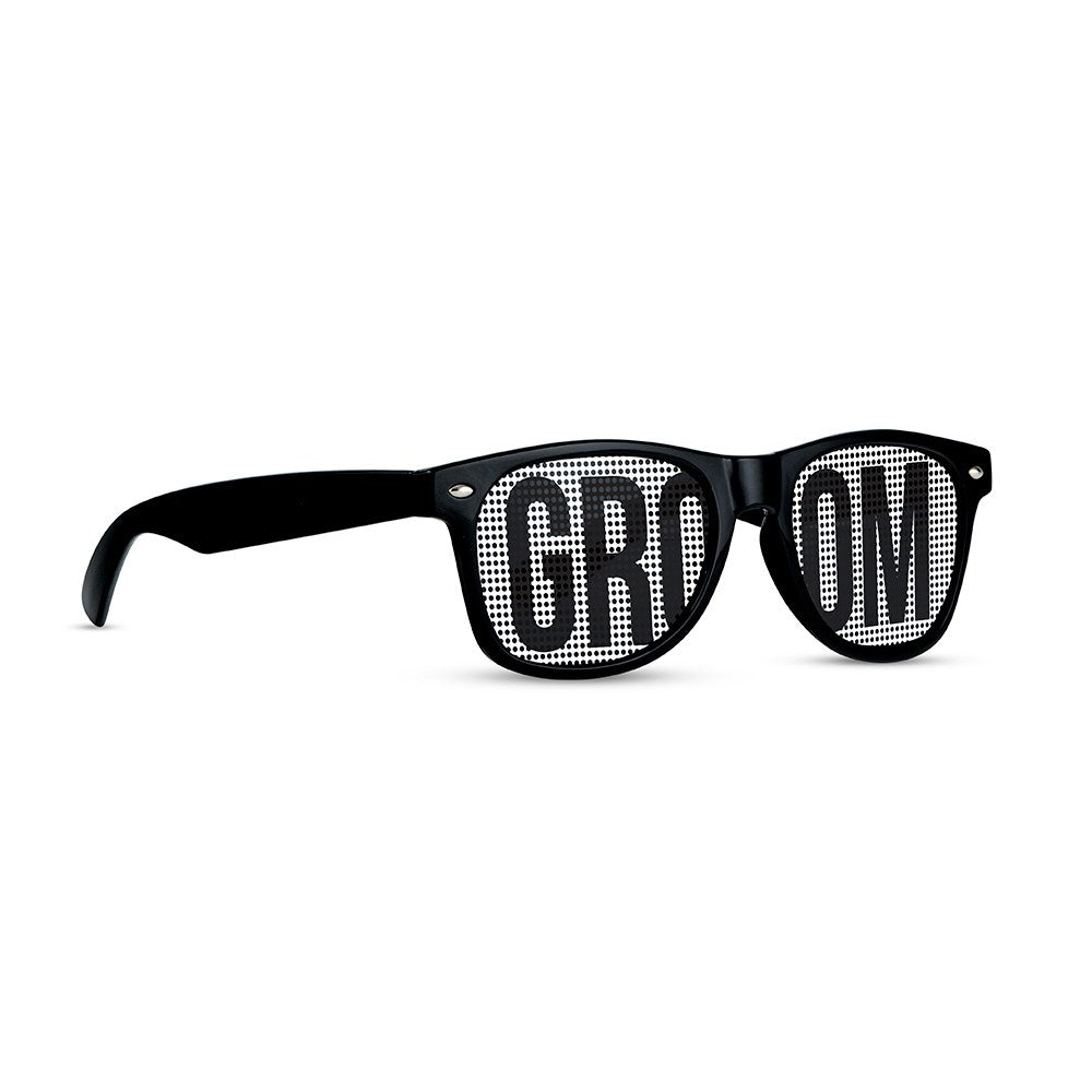 WEDDING PARTY PINHOLE SUNGLASSES - GROOM