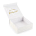 LARGE PERSONALIZED WHITE BRIDAL PARTY GIFT BOX WITH MAGNETIC LID -  MRS SCRIPT