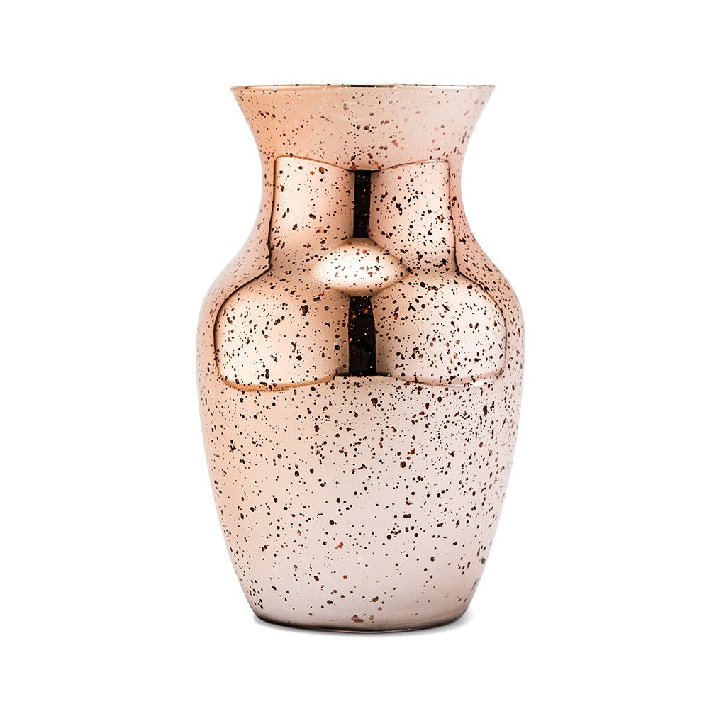 MERCURY GLASS FLOWER VASE - ROSE GOLD