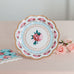 SMALL ROUND DISPOSABLE PAPER PARTY PLATES - MODERN FLORAL TEA PARTY (8/pkg)