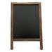 FRAMED RECTANGULAR CHALKBOARD EASEL SIGN - NATURAL WOOD