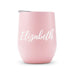 PERSONALIZED STEMLESS TRAVEL TUMBLER - CALLIGRAPHY