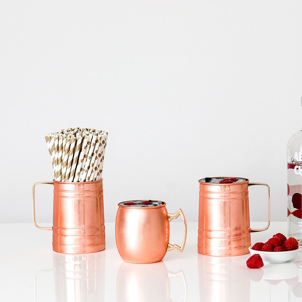 PLAIN COPPER MOSCOW MULE DRINK MUG
