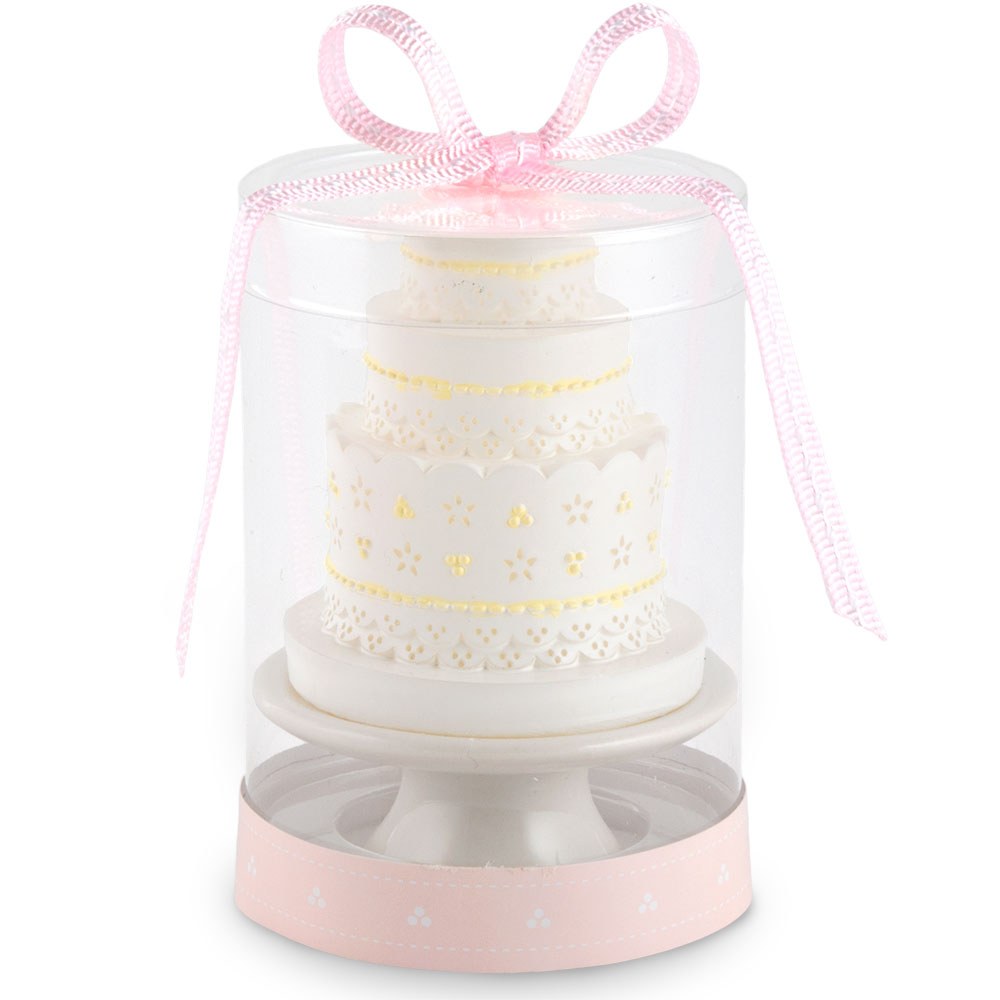 ELEGANT LACE WEDDING CAKE CANDLE - AyaZay Wedding Shoppe