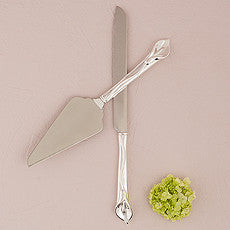 CALLA LILY CAKE SERVING SET - AyaZay Wedding Shoppe