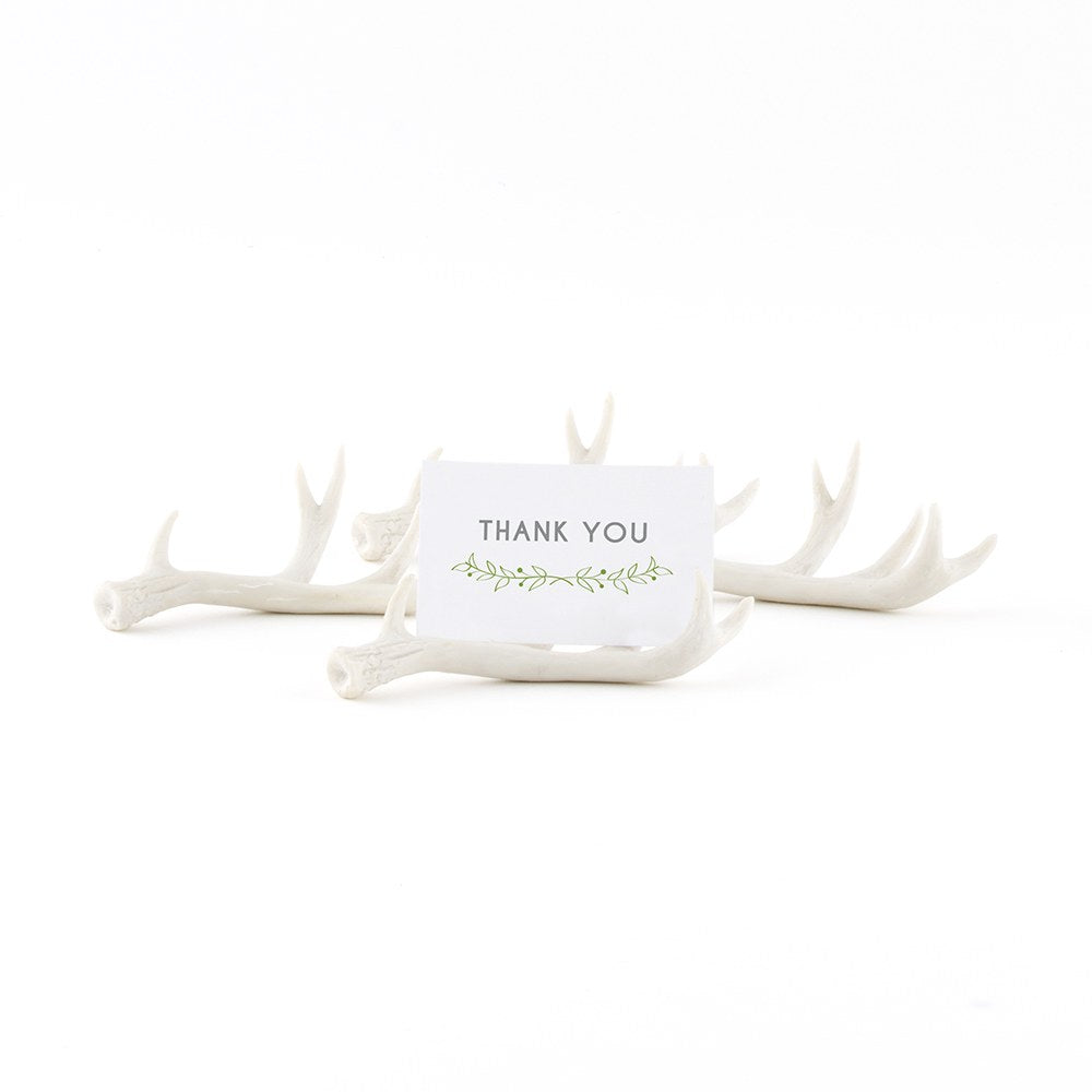 MINIATURE FAUX ANTLER STATIONERY CARD HOLDERS (6/pkg) - AyaZay Wedding Shoppe