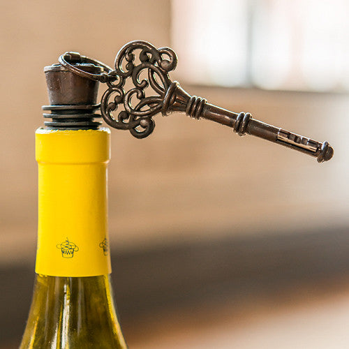 VINTAGE KEY ORNAMENTAL BOTTLE STOPPER (4/pkg) - AyaZay Wedding Shoppe