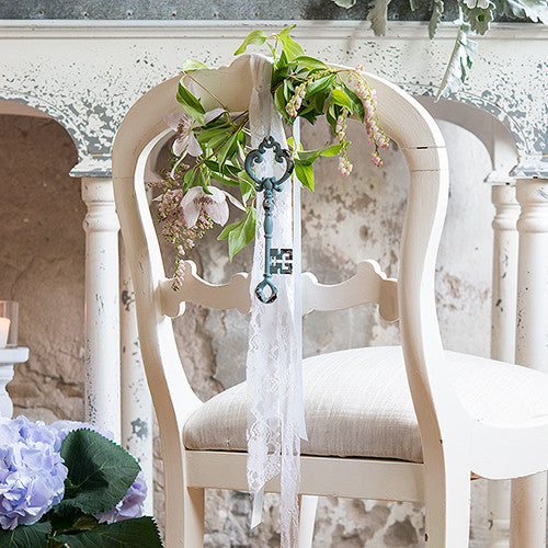 VINTAGE INSPIRED KEY HOOK WITH DISTRESSED FINISH (2/pkg) - AyaZay Wedding Shoppe