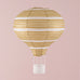 HOT AIR BALLOON PAPER LANTERN SET IN GOLD AND WHITE (3/pkg) - AyaZay Wedding Shoppe