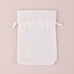 WHITE LINEN DRAWSTRING FAVOUR BAG (6/pkg) - AyaZay Wedding Shoppe