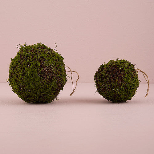 FAUX MOSS AND WICKER POMANDER - AyaZay Wedding Shoppe