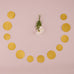 GOLD GLITTER CIRCLE SEWN PAPER GARLAND - AyaZay Wedding Shoppe