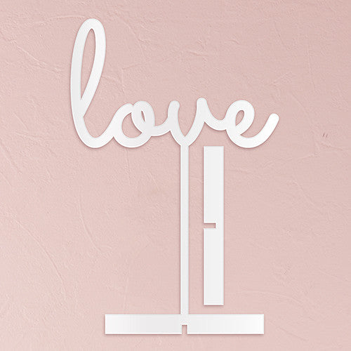 LOVE ACRYLIC SIGN - WHITE - AyaZay Wedding Shoppe