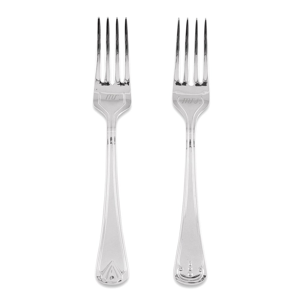 MR & MRS CAKE FORK SET