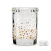GOLD FOIL CONFETTI MINI GLASS FAVOUR JAR WITH LID (6/pkg) - AyaZay Wedding Shoppe