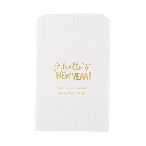 HELLO NEW YEAR! FLAT POCKET STYLE GOODIE BAG - AyaZay Wedding Shoppe