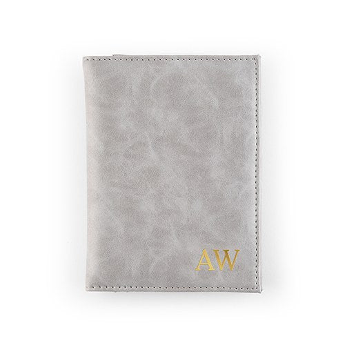 PERSONALIZED PASSPORT COVER - FAUX LEATHER - AyaZay Wedding Shoppe