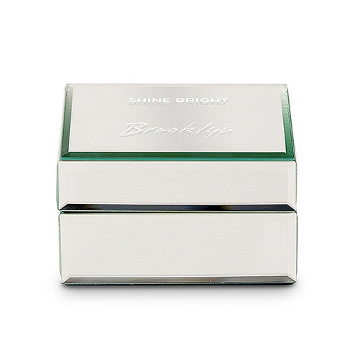 MIRRORED JEWELLERY BOX - SHINE BRIGHT PRINTING - AyaZay Wedding Shoppe
