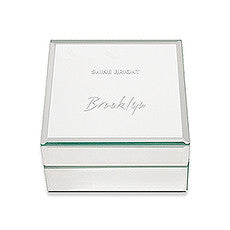 MIRRORED JEWELLERY BOX - SHINE BRIGHT PRINTING - AyaZay Wedding Shoppe